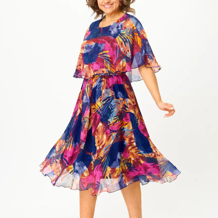 Judith Plus Size Chiffon Dress detail 2