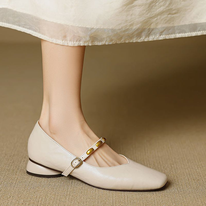 Zyra Leather Flats