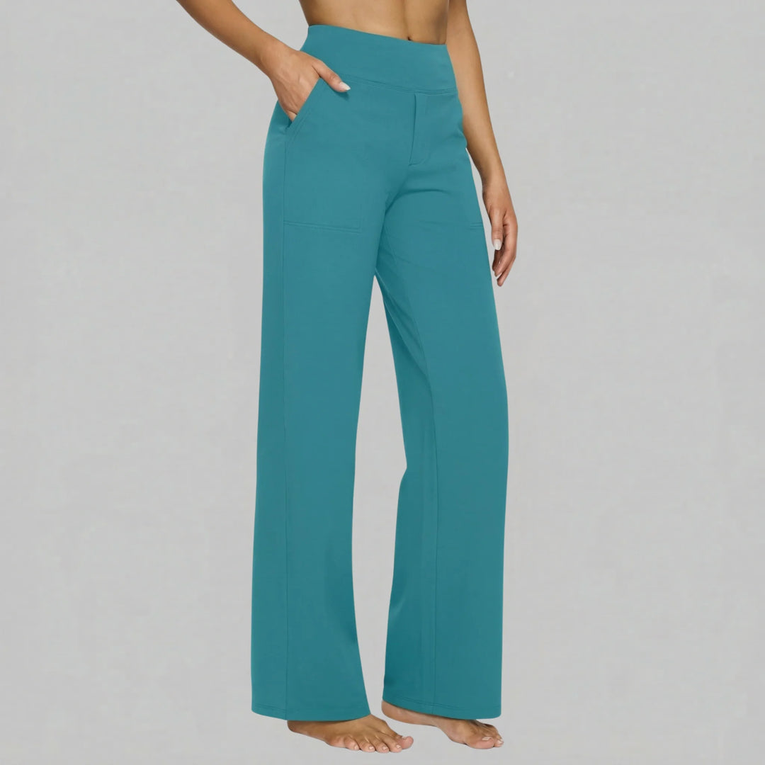 Klara Stretch Pants - Turquoise