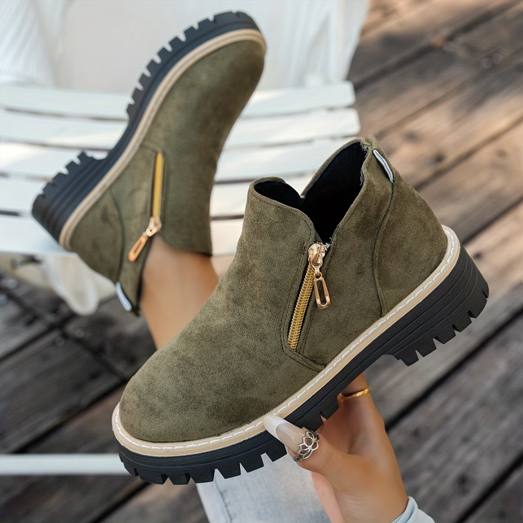 Mila Stijlvolle Ankle Boots - Groen