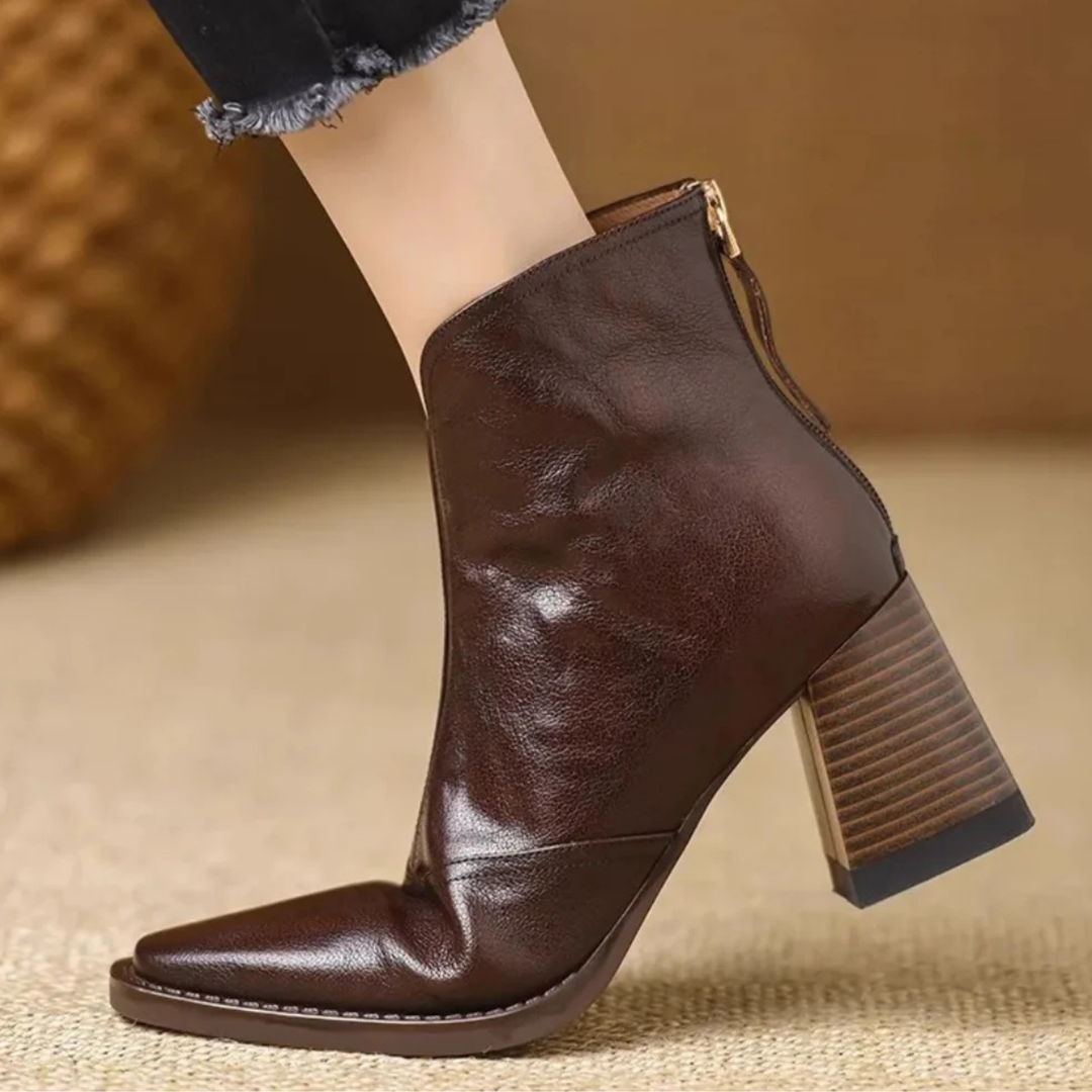 Mellena Elegant Side-Zip Ankle Boots