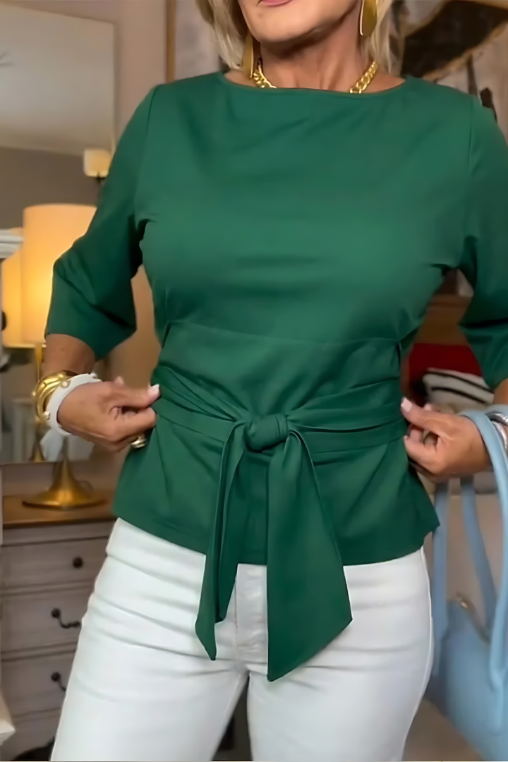 Talia Tie Waist Flattering Top