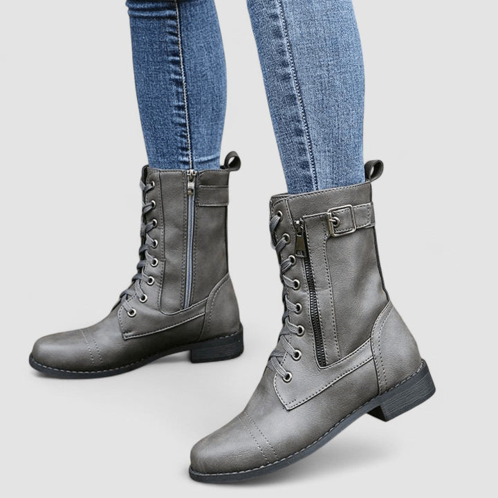 Elowyn™ | Buckled Combat Boots