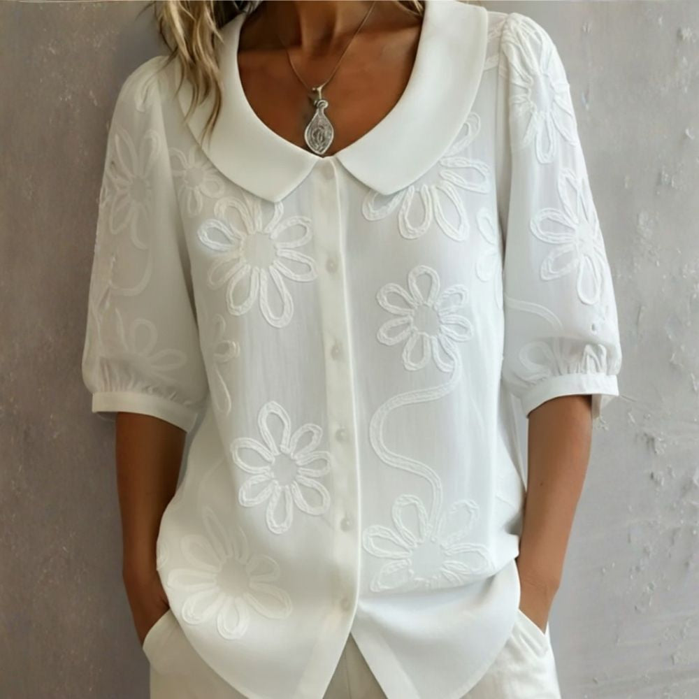 Rosalia – Floral Detail Blouse