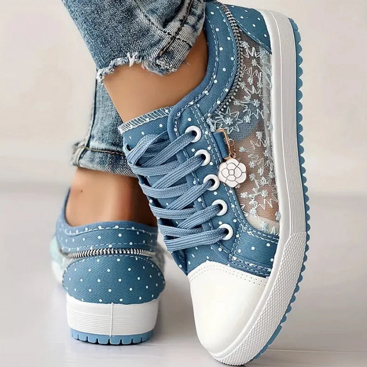 Margaret Elegant Floral Sneakers