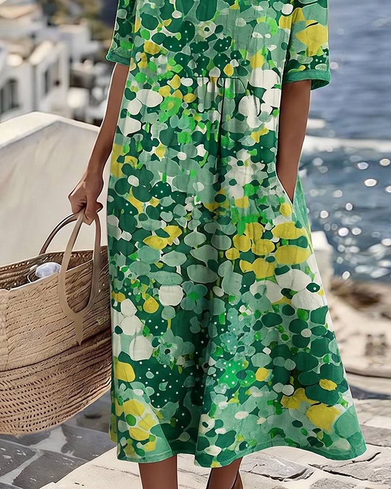 Elene Lightweight Floral Midi Dress