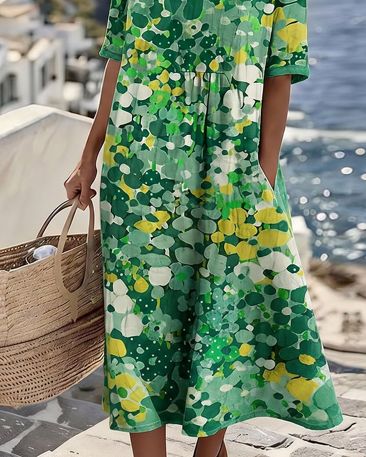 Elene Lightweight Floral Midi Dress