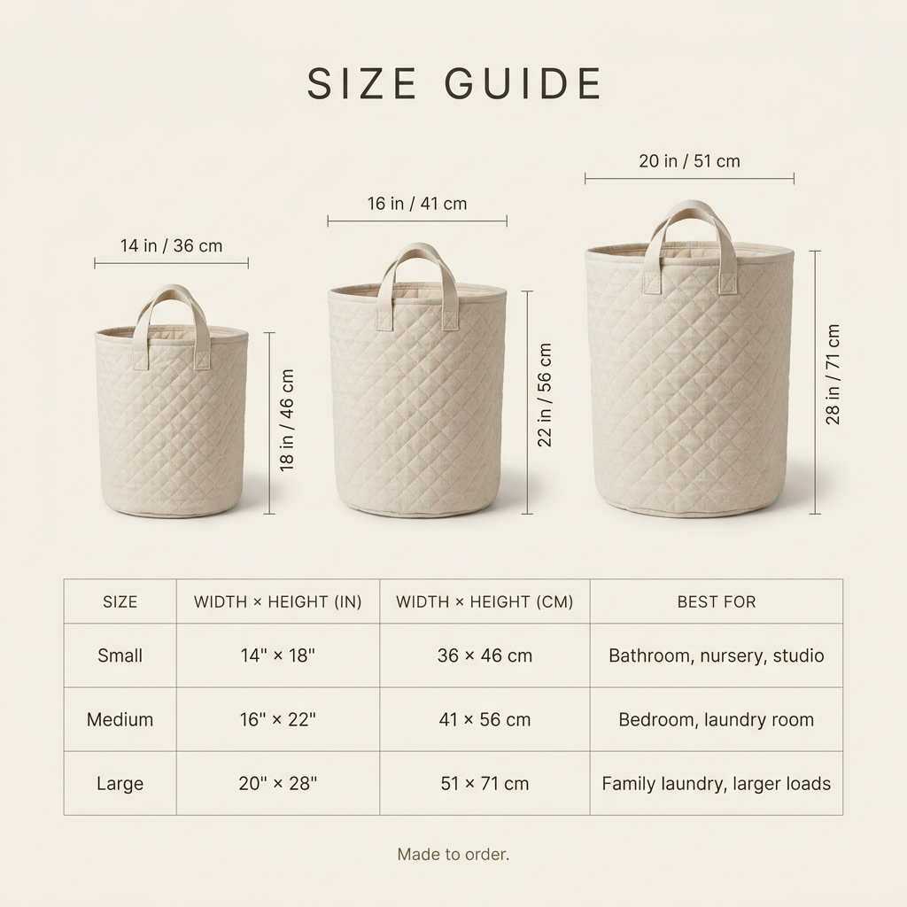 Libretta Quilted Laundry Basket