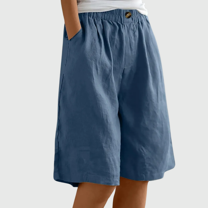 Madeleine – Wide-Leg Elastic Waist Shorts