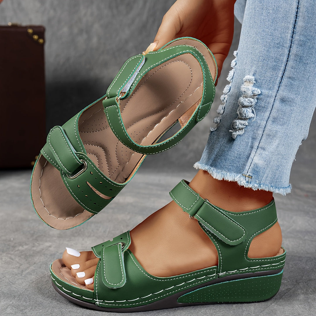 Janet Orthopedic Comfort Flex Sandals - Green
