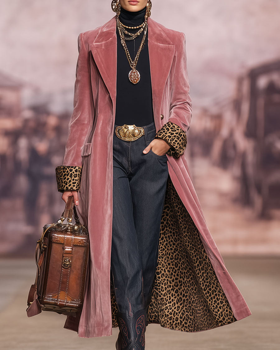 Madison Long Tailored Coat – Pink