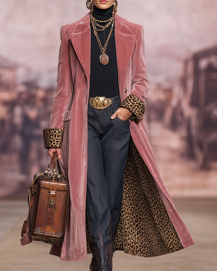 Madison Long Tailored Coat – Pink
