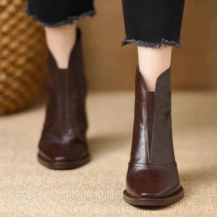 Mellena Elegant Side-Zip Ankle Boots