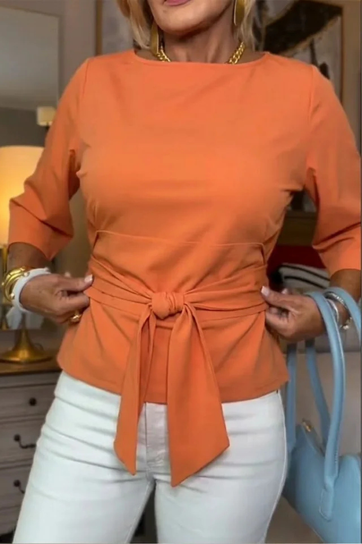 Talia Tie Waist Flattering Top