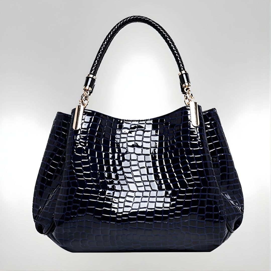 Valentina Crocodile Shoulder Bag
