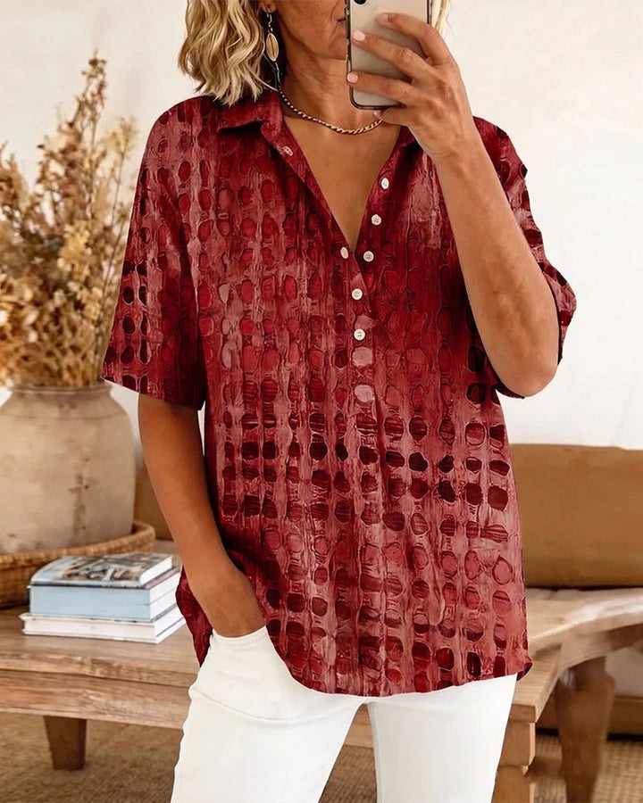 Melody Relaxed Comfort Top - Red