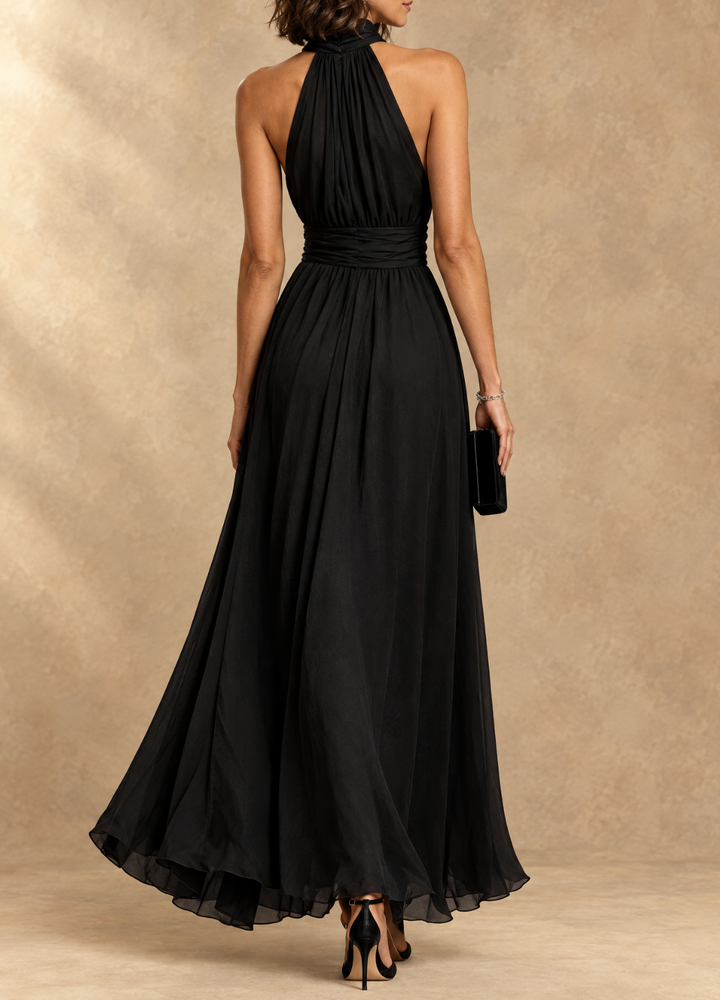 Paula Halter Maxi Dress - Black