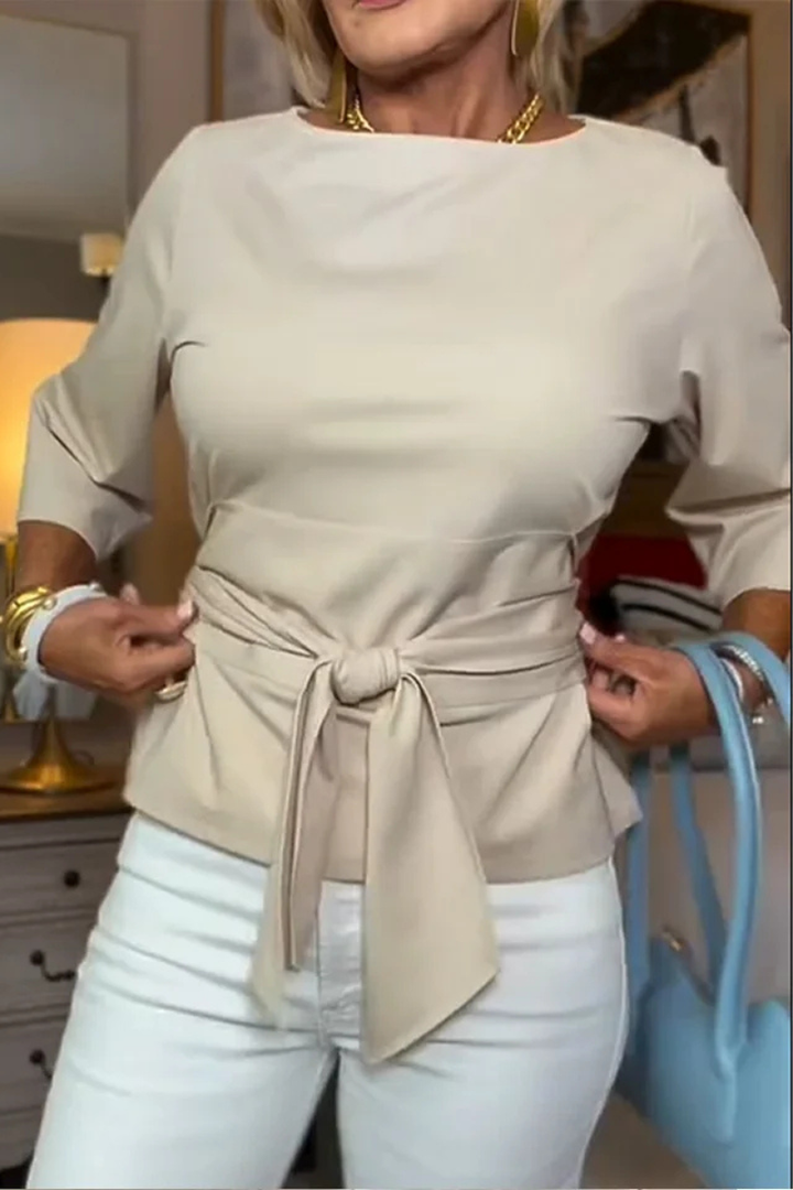 Talia Tie Waist Flattering Top