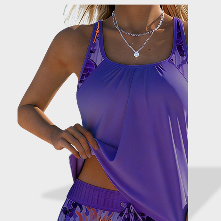 Penelope Elegant Tankini Set with Tummy Coverage