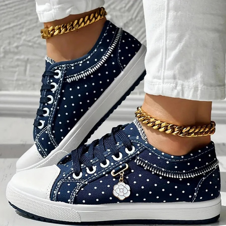 Margaret Elegant Floral Sneakers