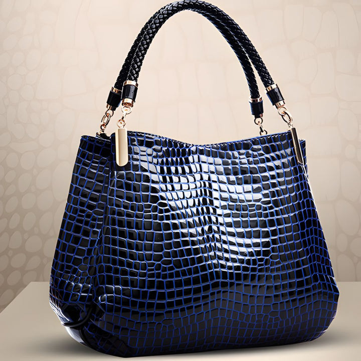 Valentina Crocodile Shoulder Bag