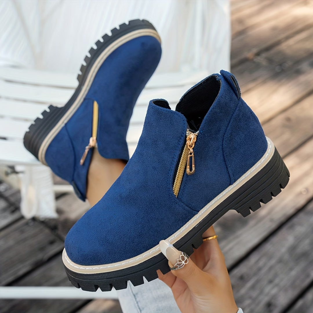 Mila Stijlvolle Ankle Boots - Blauw