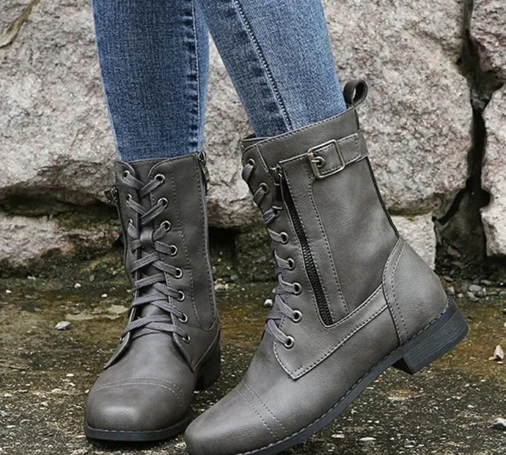 Amarah Comfort Ankle Boots - Gray