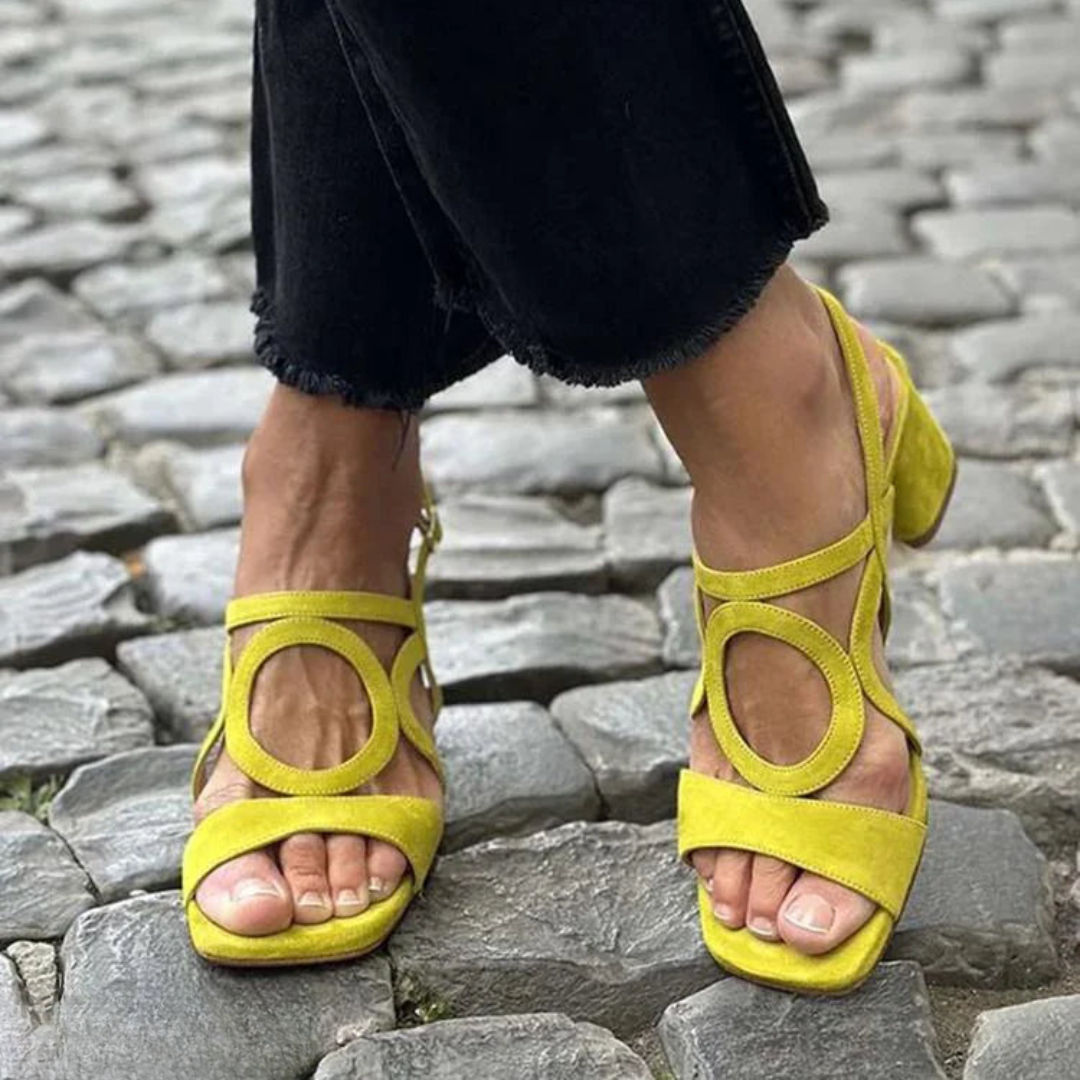 Stacey Orthopedic Walking Sandals - Yellow