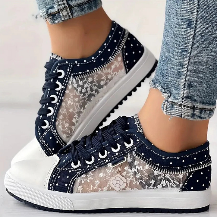 Margaret Elegant Floral Sneakers