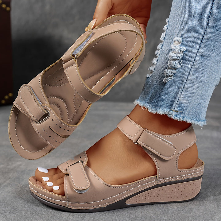 Janet Orthopedic Comfort Flex Sandals - Beige