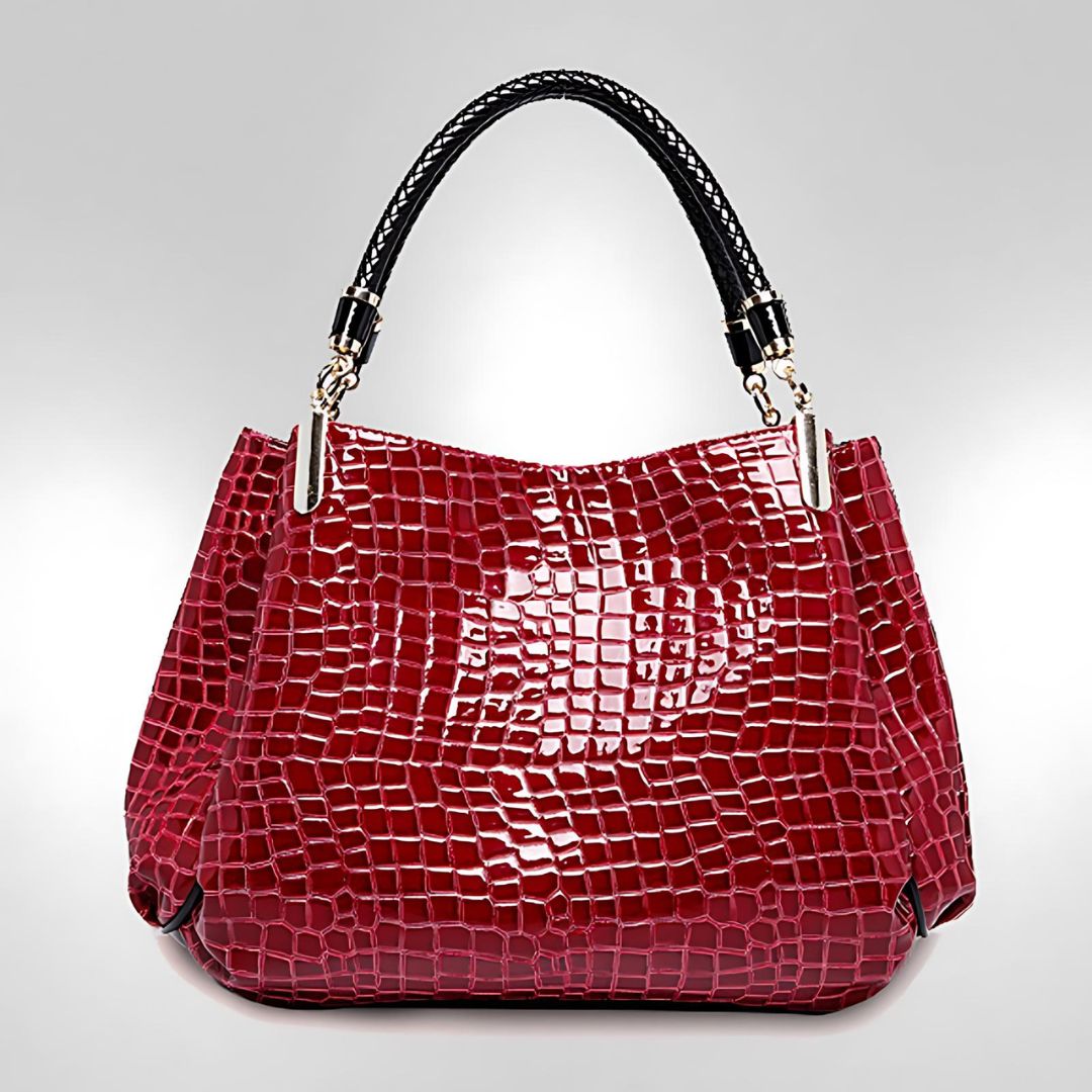 Valentina Crocodile Shoulder Bag