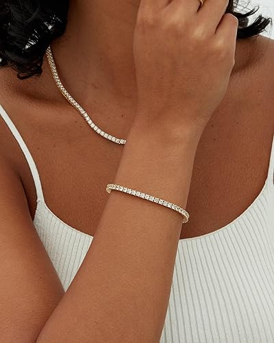 Elara Gold Tennis Bracelet