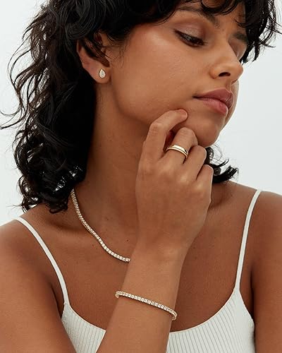 Elara Gold Tennis Bracelet