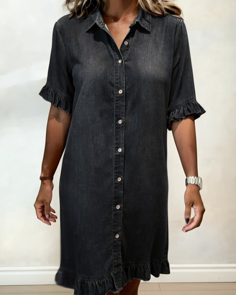 Solene Denim Shirt Dress