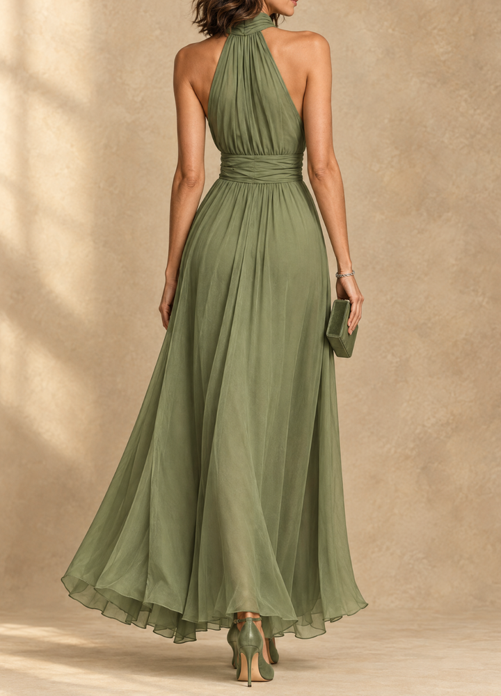 Paula Halter Maxi Dress - Green
