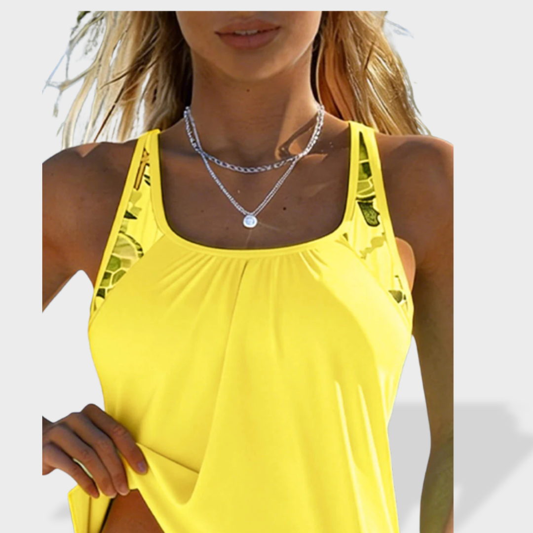 Penelope Elegant Tankini Set with Tummy Coverage
