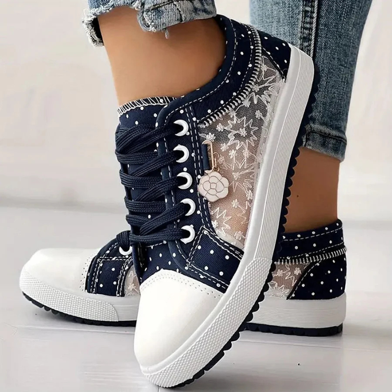 Margaret Elegant Floral Sneakers