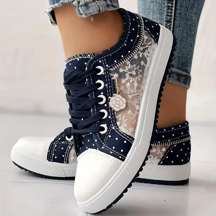 Margaret Elegant Floral Sneakers