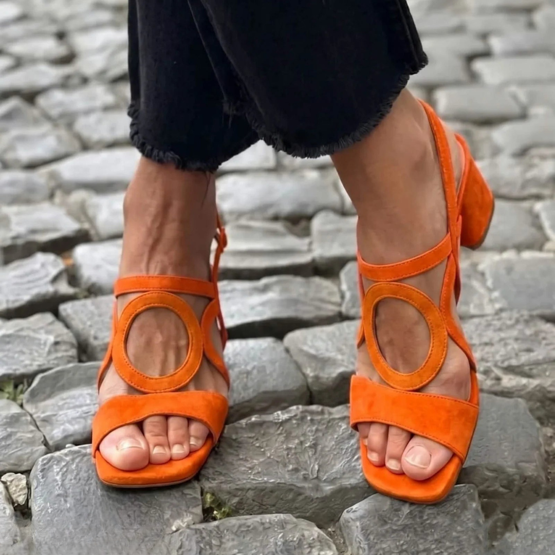 Stacey Orthopedic Walking Sandals - Orange