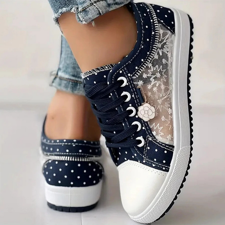 Margaret Elegant Floral Sneakers