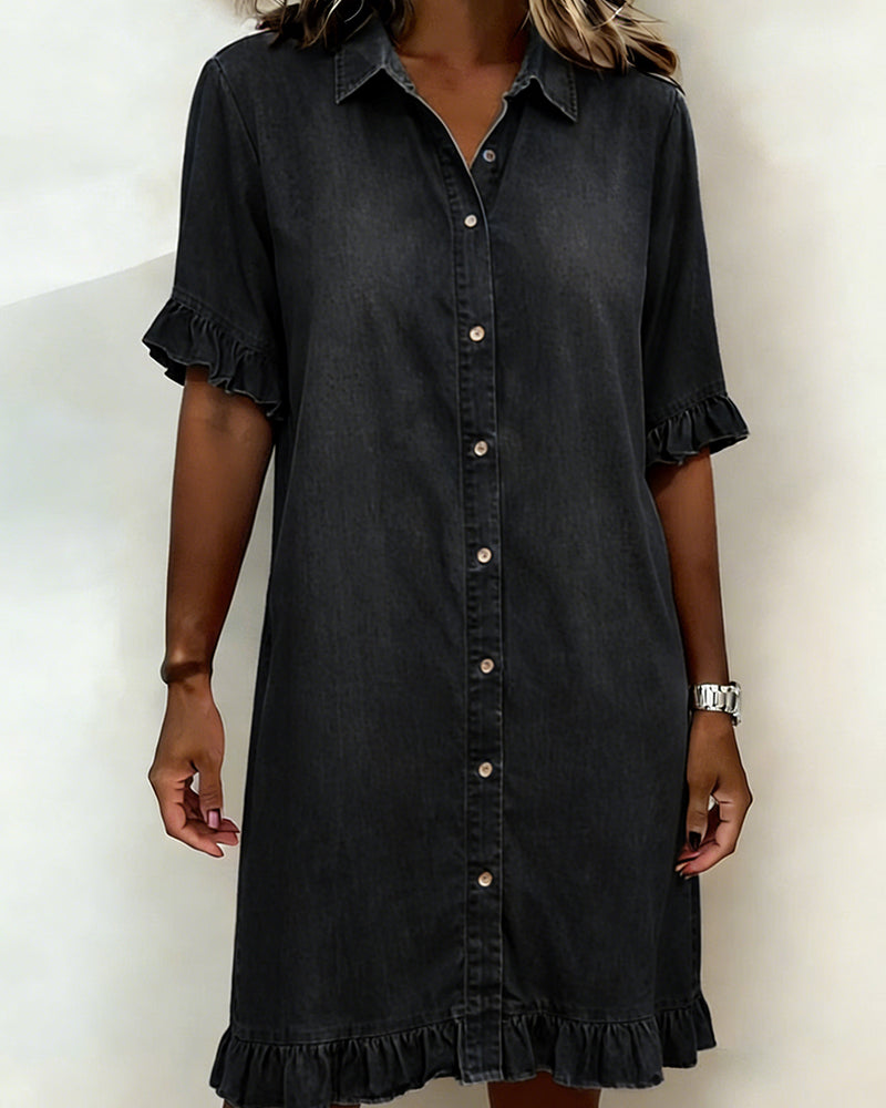 Solene Denim Shirt Dress