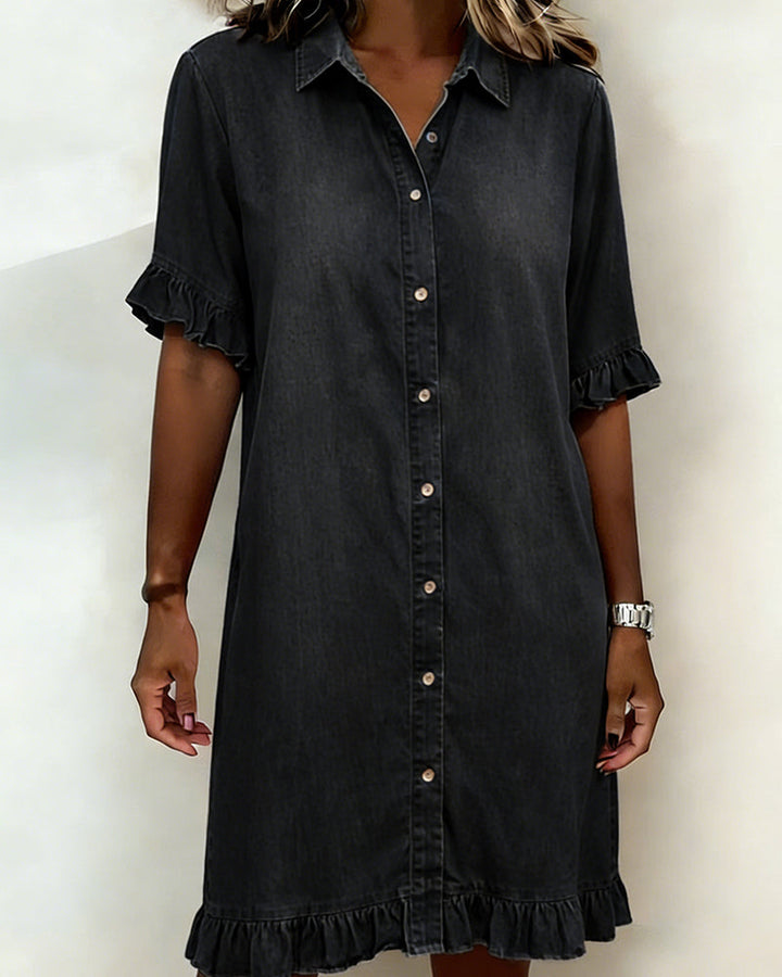 Solene Denim Shirt Dress