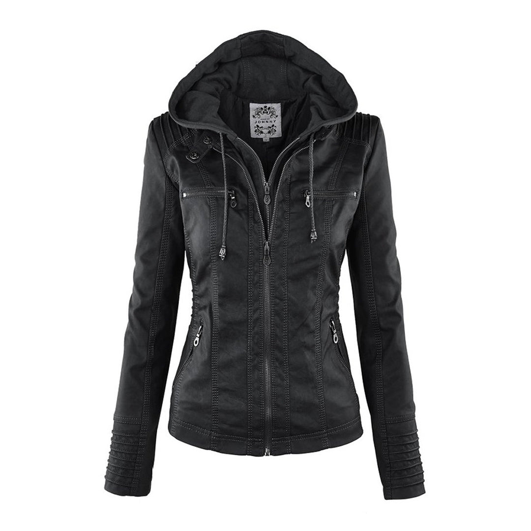 Callista Hooded Moto Jacket