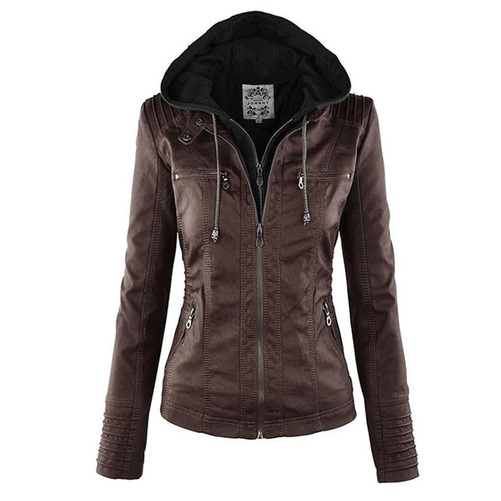 Callista Hooded Moto Jacket