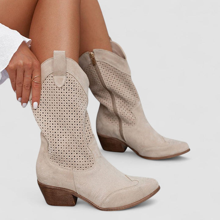 Eudora™ | Perforated Western Boots