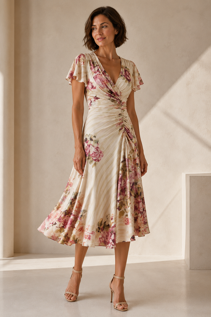 Marielle – Floral Midi Dress