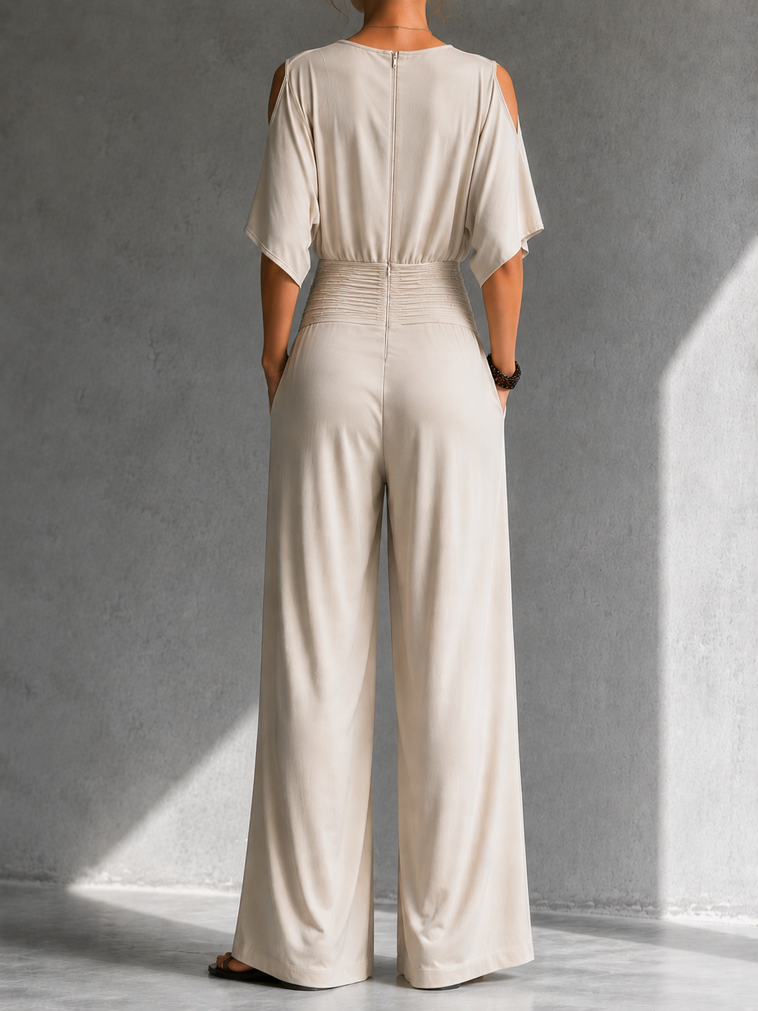 Alia – Wrap-Effect Wide-Leg Set