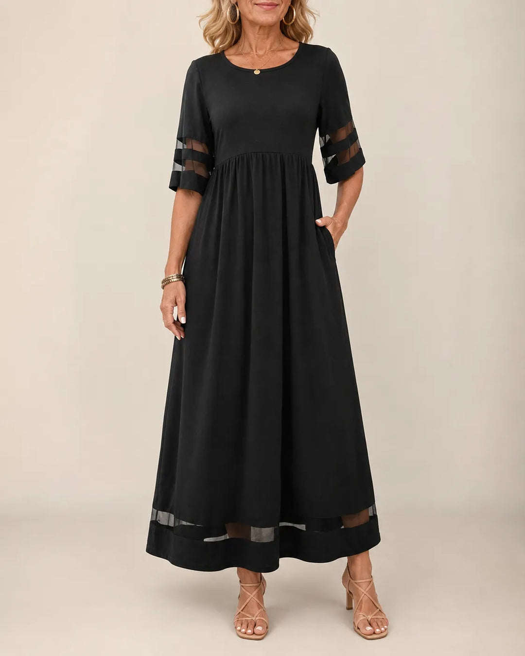 Aubrey Flattering Tummy-Smoothing Midi Dress