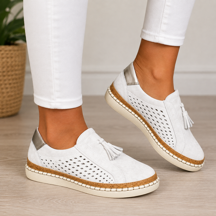 Christine Orthopedic Comfort Loafers - White