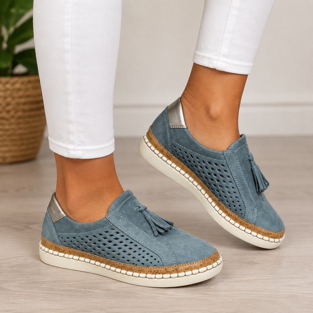 Christine Orthopedic Comfort Loafers - Blue